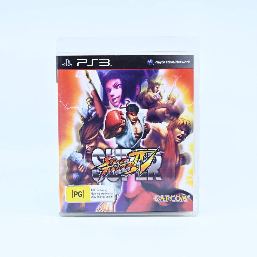 Super Street Fighter IV - Sony Playstation 3/ PS3 Game + Manual - PAL