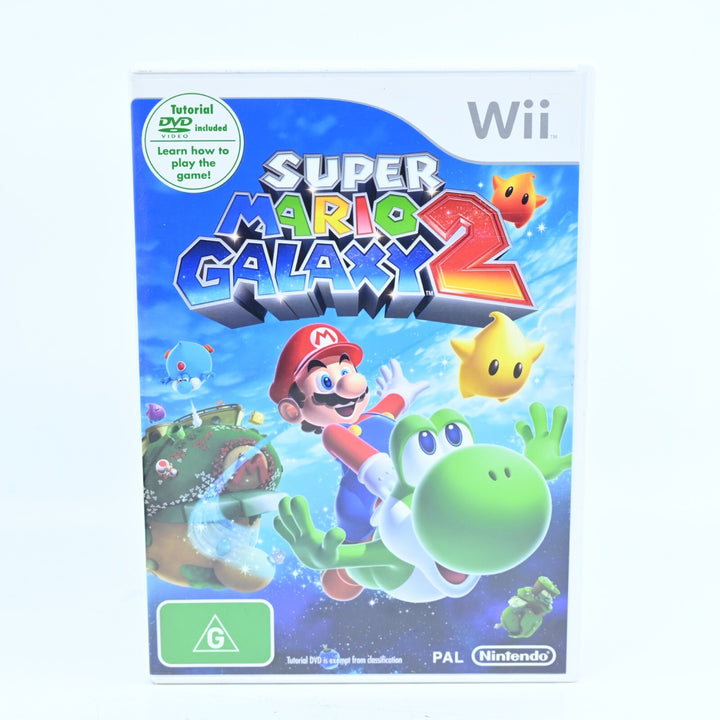 Super Mario Galaxy 2 + Tutorial Disc - Nintendo Wii Game + Manual - PAL