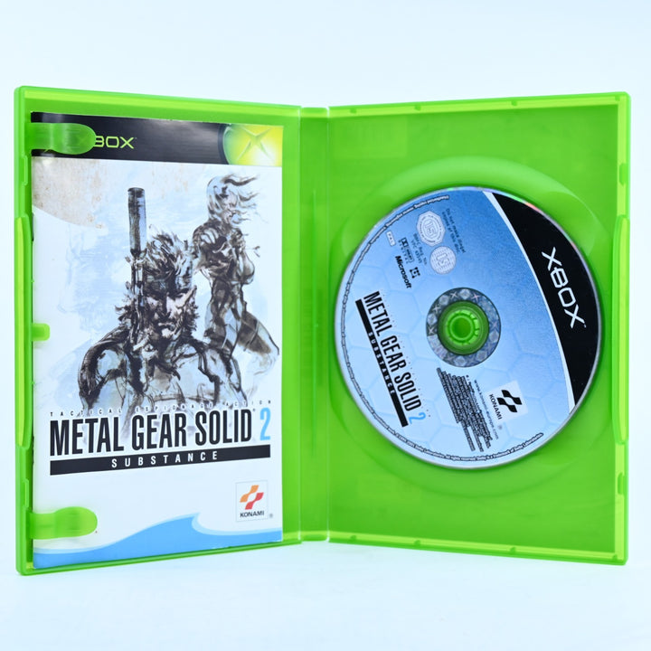 Metal Gear Solid 2 Substance - Original Xbox Game + Manual - PAL - MINT DISC!