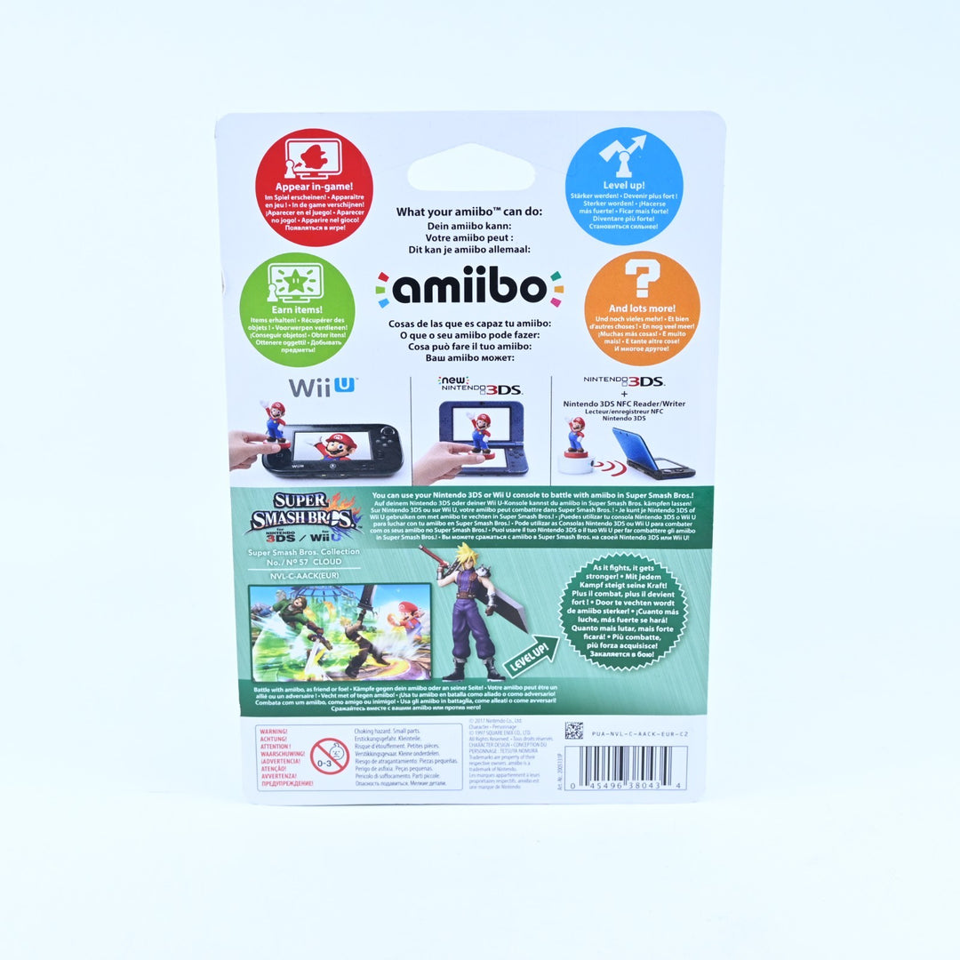 SEALED! Cloud Amiibo No. 58 - Super Smash Bros. Collection - Toy
