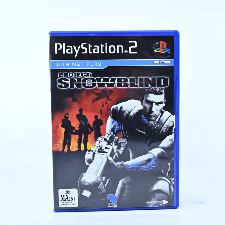 Project: Snowblind - Sony Playstation 2 / PS2 Game + Manual - PAL - MINT DISC!