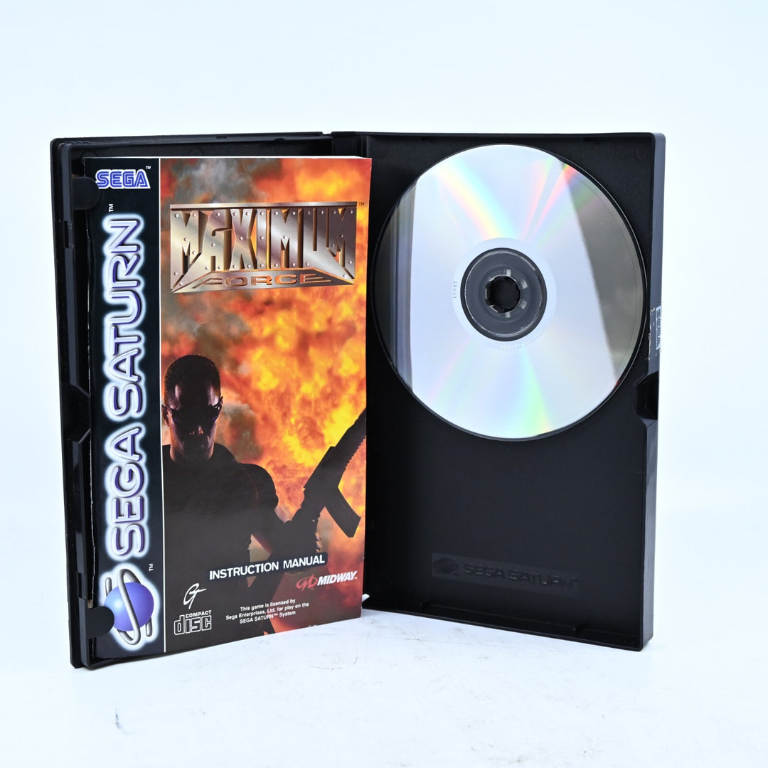 Maximum Force - Sega Saturn Game + Manual - PAL - MINT DISC!