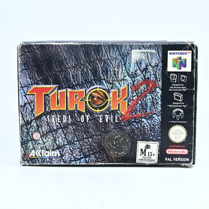 Turok 2: Seeds of Evil - N64 / Nintendo 64 Boxed Game - PAL - FREE POST!