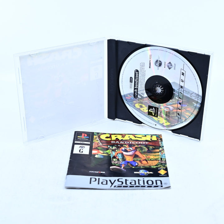 Crash Bandicoot - Sony Playstation 1 / PS1 Game + Manual - PAL - MINT DISC!