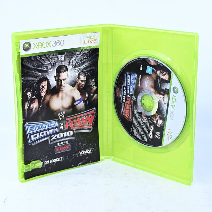 WWE SmackDown vs. Raw 2010 - Xbox 360 Game + Manual - PAL - MINT DISC!