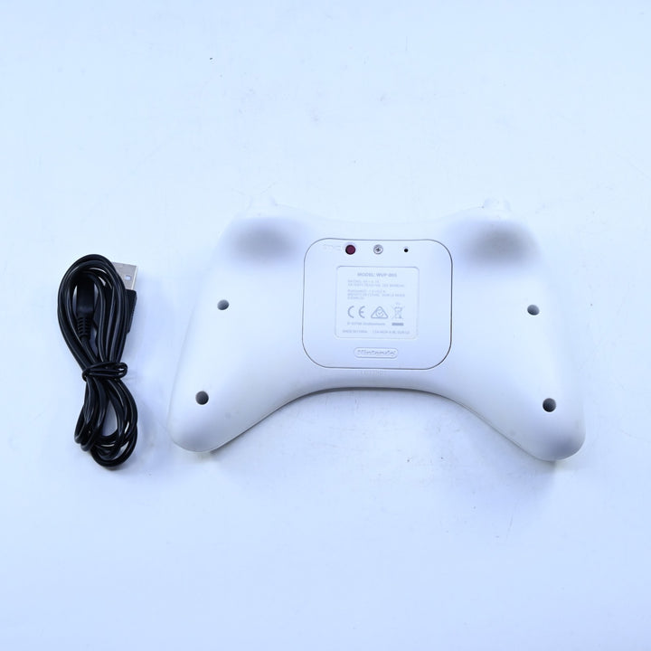 White Wii U Pro Controller - Nintendo Wii U Accessory - FREE POST!