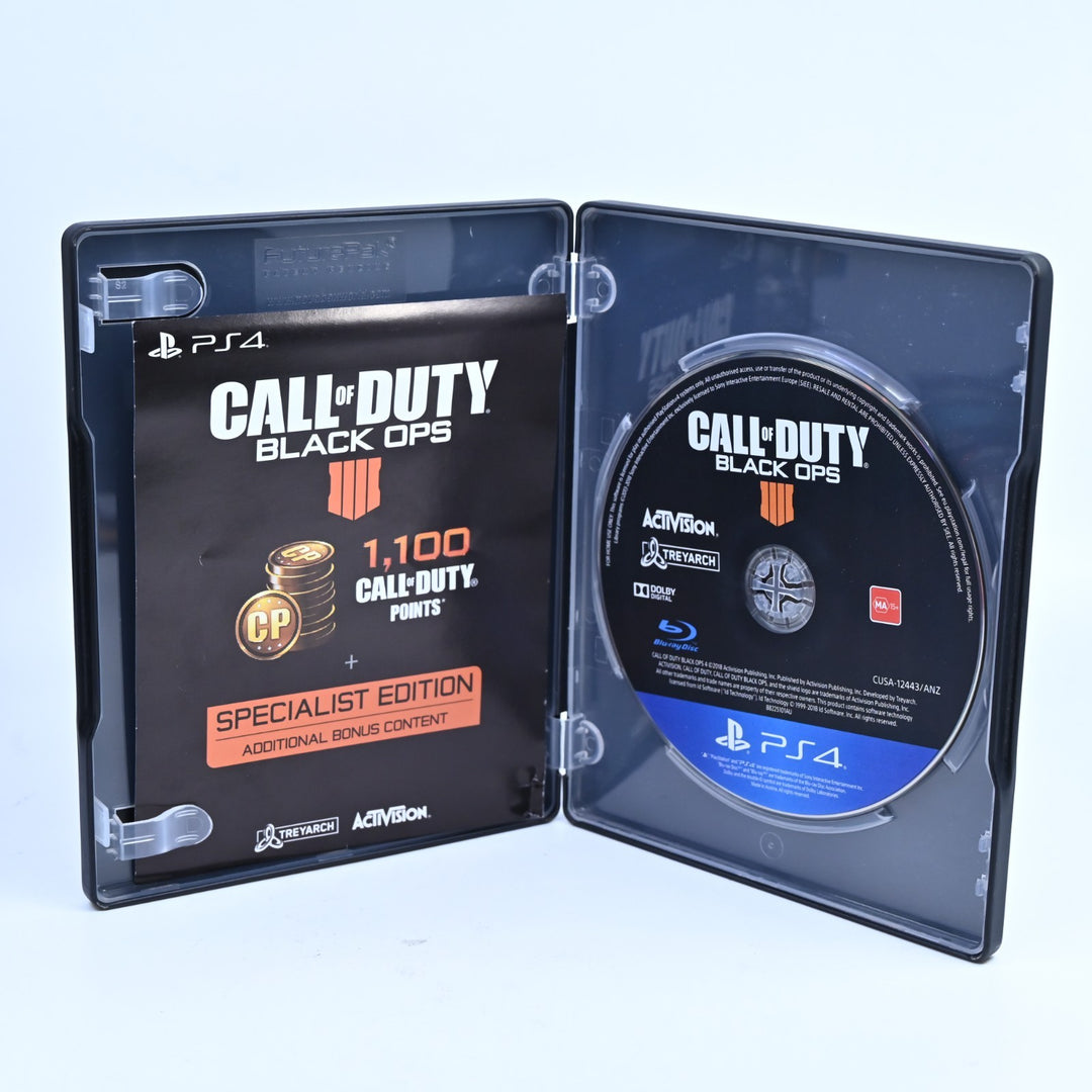 Call of Duty Black Ops IIII 4 - Steelbook - Sony Playstation 4 / PS4 Game!