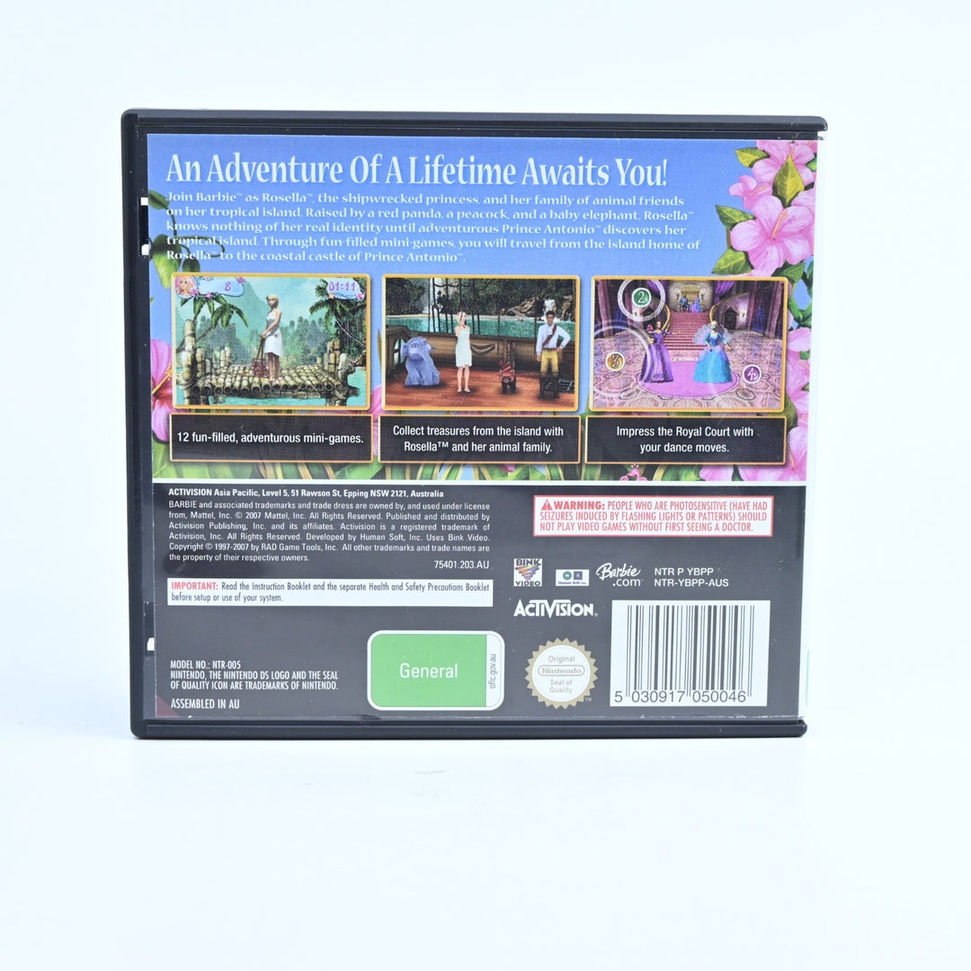 Barbie As The Island Princess - Nintendo DS Game - PAL + Manual - FREE POST!