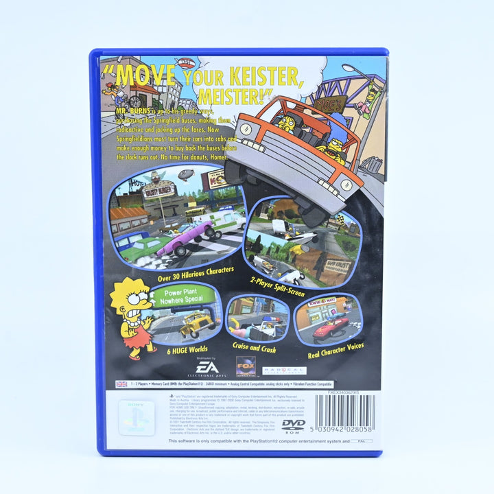 The Simpsons: Road Rage - Sony Playstation 2 / PS2 Game + Manual - MINT DISC!