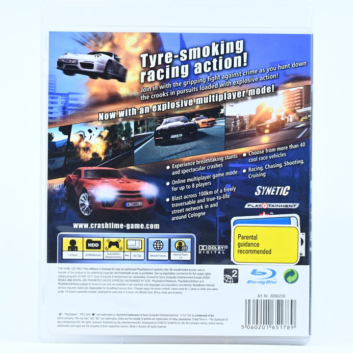 Crash Time 4: The Syndicate - Sony Playstation 3 / PS3 Game - FREE POST!