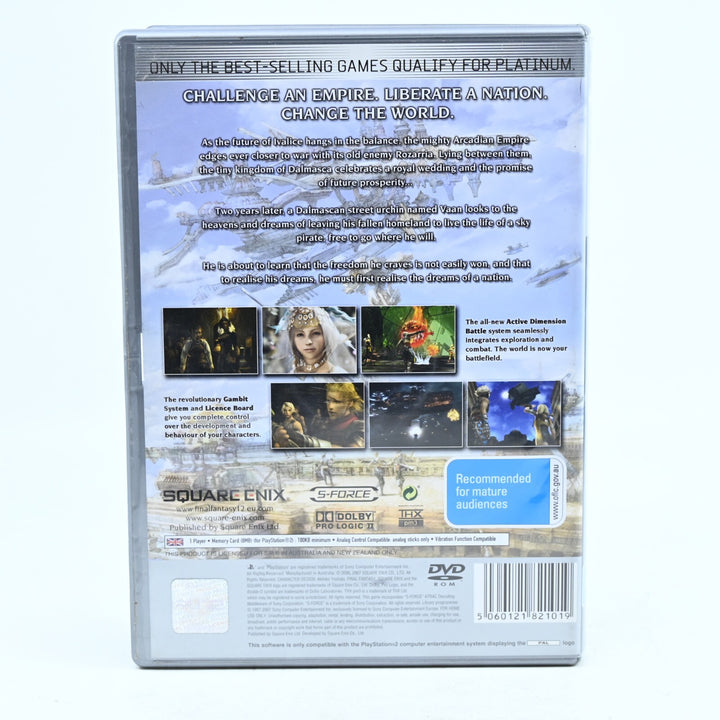 Final Fantasy XII 12 - Sony Playstation 2/PS2 Game - No Manual - PAL - FREE POST