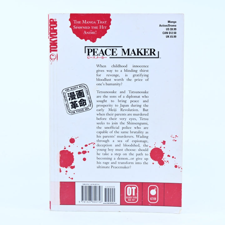 Peace Maker - Volume 1 - Nanae Chrono - TokyoPop - Manga