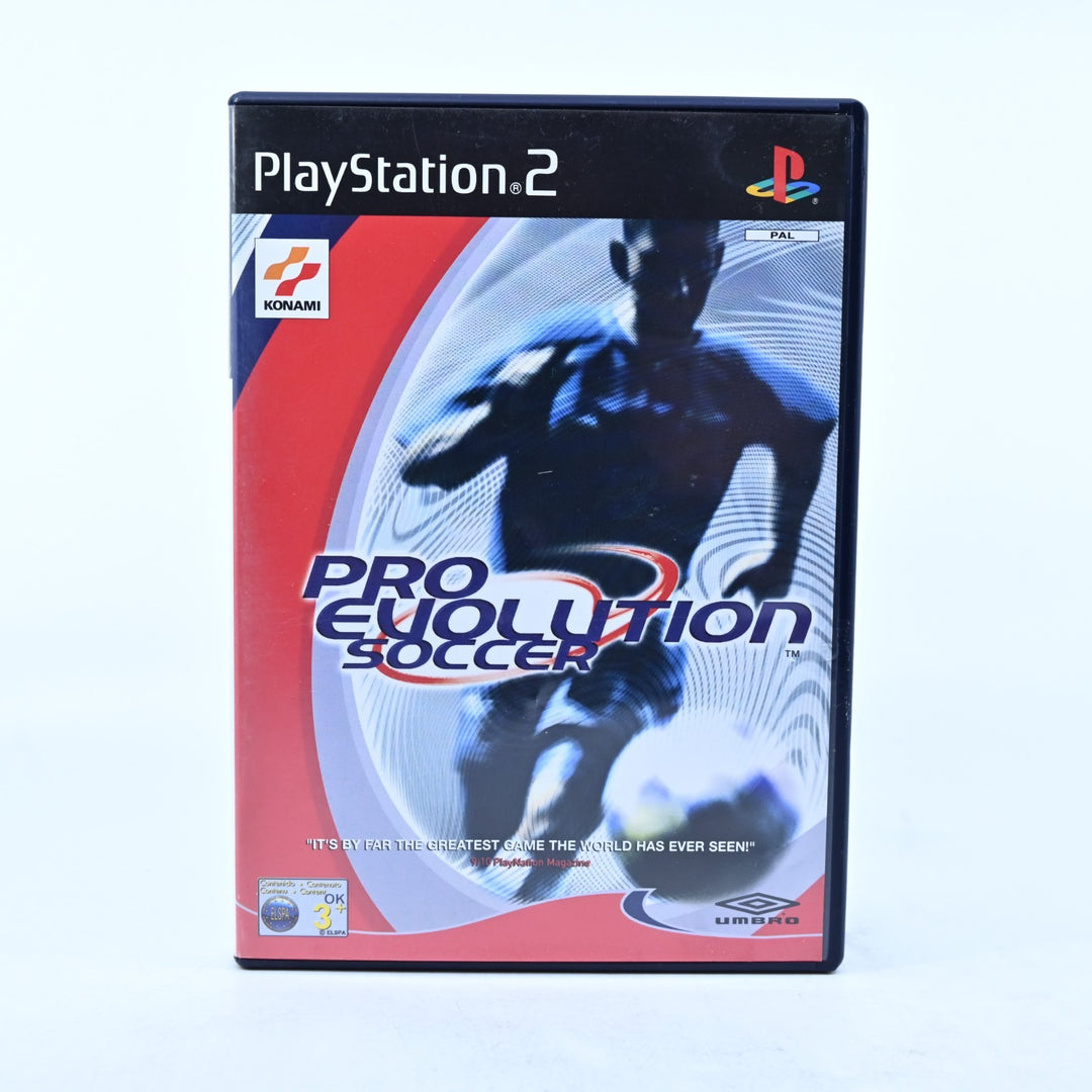 Pro Evolution Soccer - Sony Playstation 2 / PS2 Game + Manual - PAL - MINT DISC!