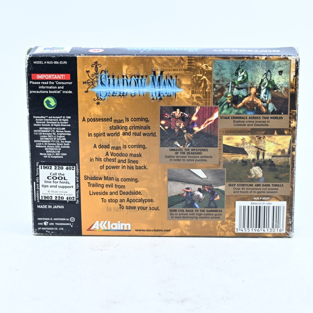 Shadow Man - N64 / Nintendo 64 Boxed Game - PAL - FREE POST!
