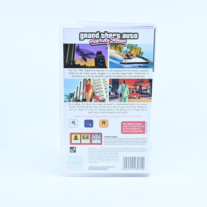 Grand Theft Auto: Vice City Stories - Sony PSP Game + Manual + Map - FREE POST!