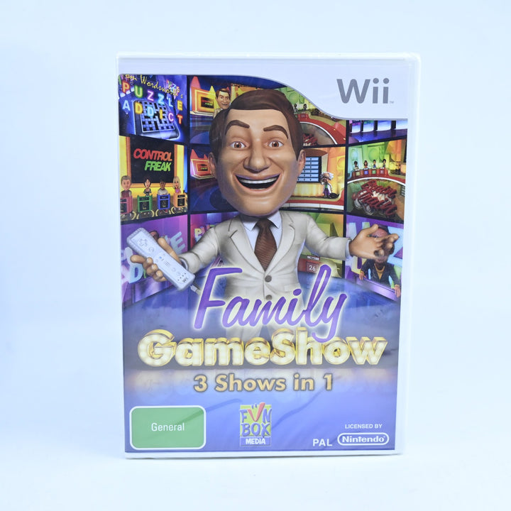 Family Game Show - 3 Shows In 1 - SEALED! - Nintendo Wii Game - PAL - MINT DISC!
