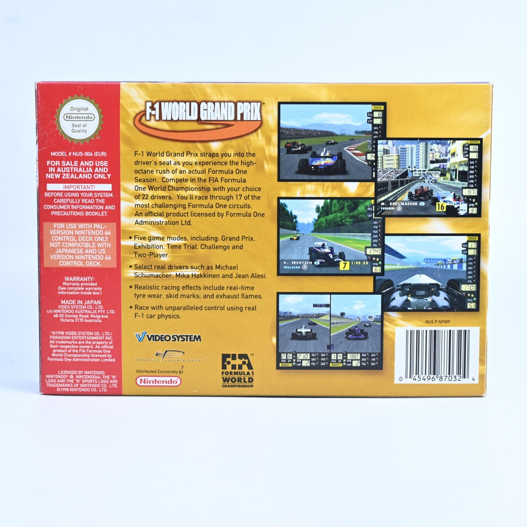 F-1 World Grand Prix - N64 / Nintendo 64 Boxed Game - PAL - FREE POST!
