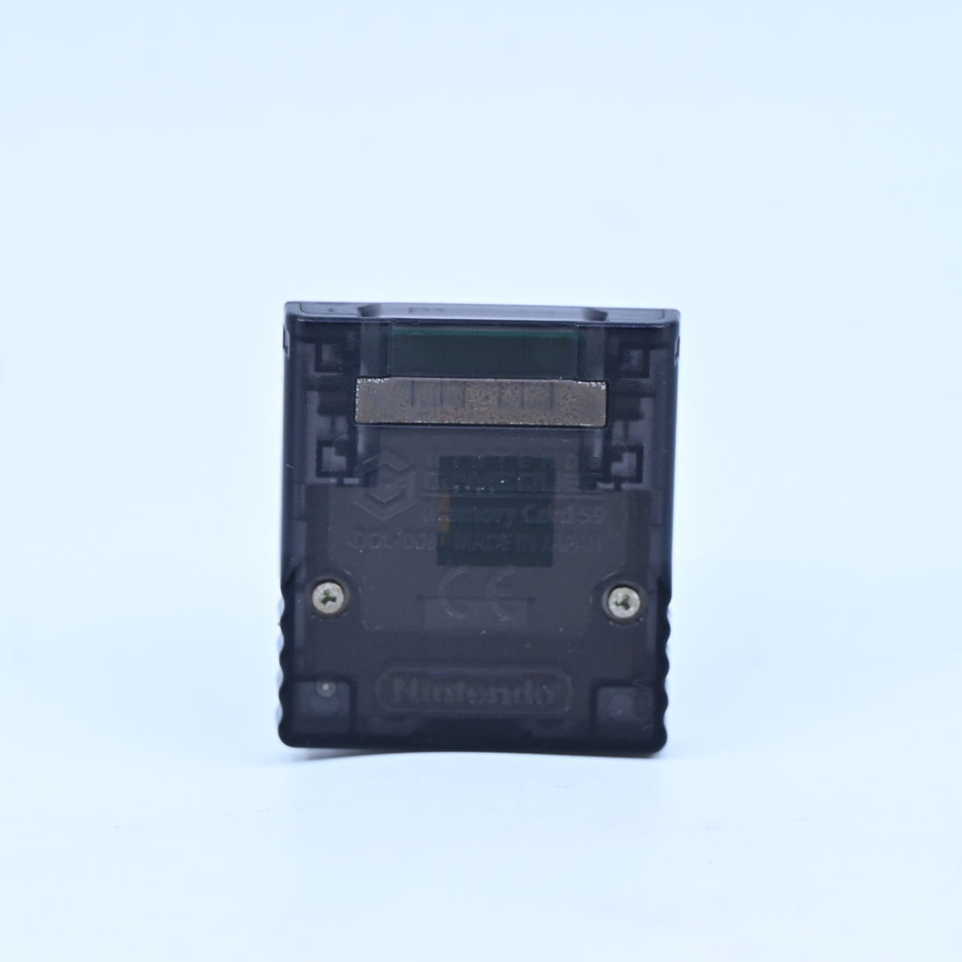 Transparent Black 59 Block Memory Card - DOL-008 - Nintendo Gamecube Accessory