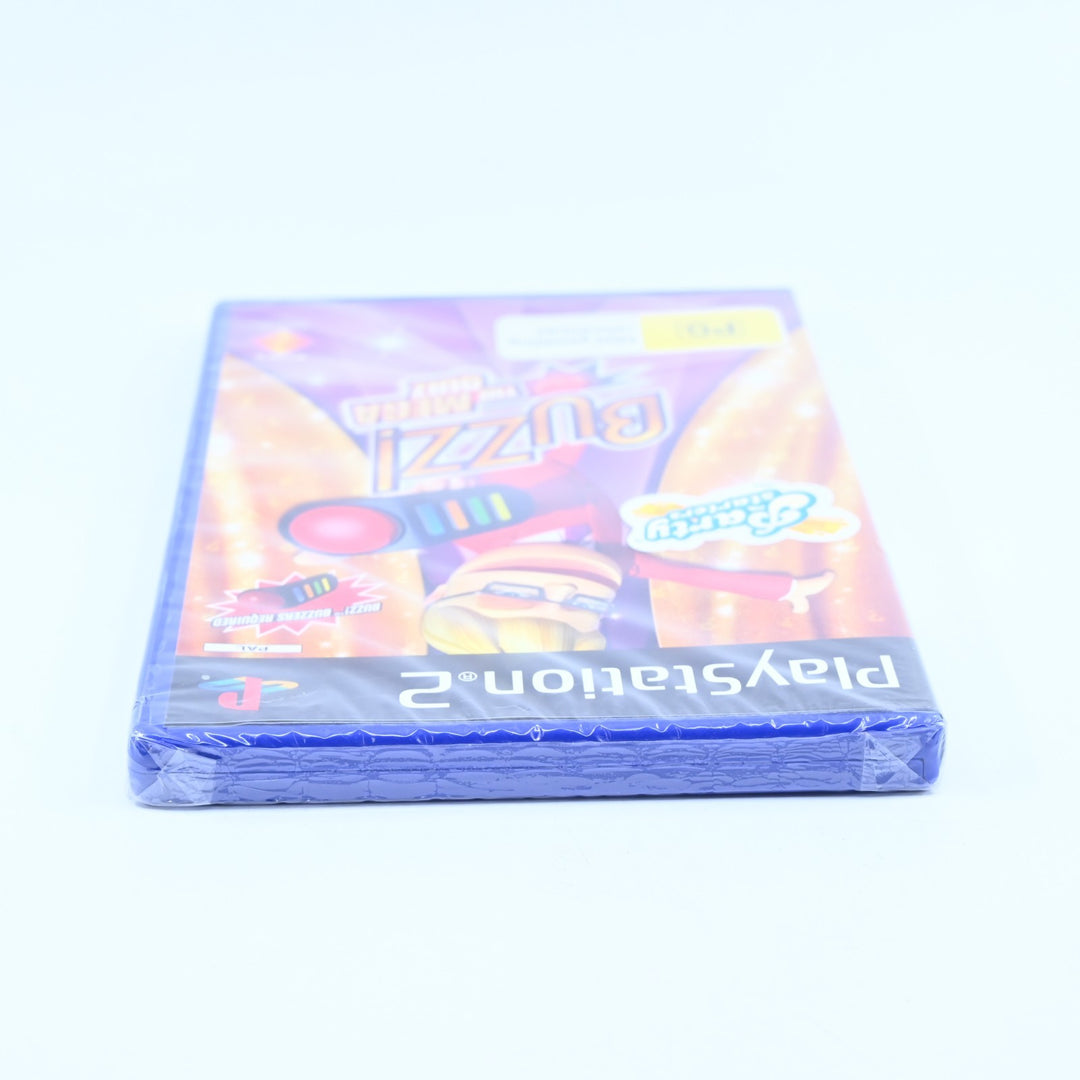 SEALED! - Buzz!: The Mega Quiz  - Sony Playstation 2 / PS2 Game + Manual - PAL
