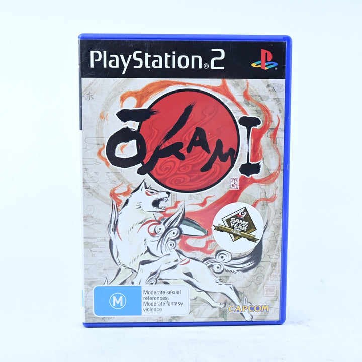 Okami - Sony Playstation 2 / PS2 Game + Manual - PAL - MINT DISC!
