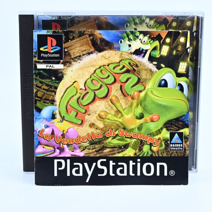 Frogger 2: La Vendetta Di Swampy - Sony Playstation 1 / PS1 Game + Manual - PAL