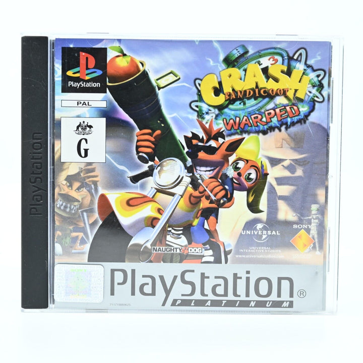 Crash Bandicoot: Warped - Sony Playstation 1 / PS1 Game - PAL - MINT DISC!