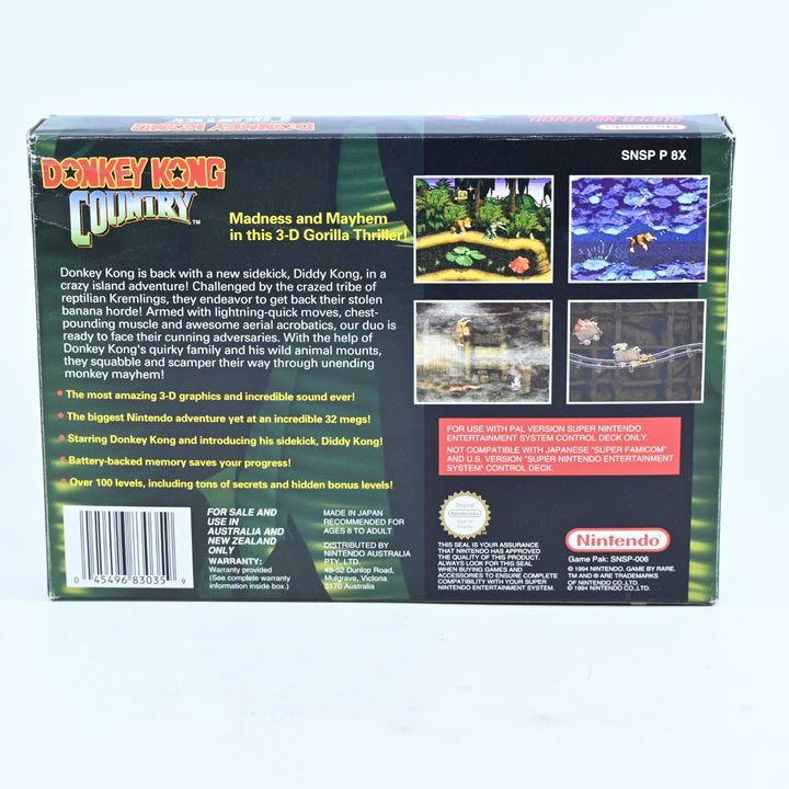 Donkey Kong Country - Super Nintendo / SNES Boxed Game - PAL - FREE POST!