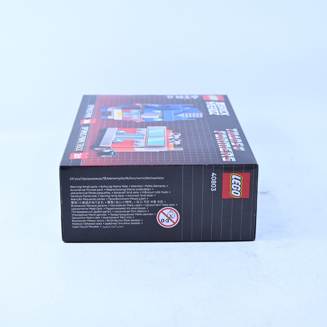 SEALED! LEGO 40803 Brick Heads - Transformers - Optimus Prime &amp; Vehicle - Toy
