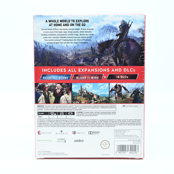 SEALED! The Witcher 3: Wild Hunt Complete Edition - Nintendo Switch Game