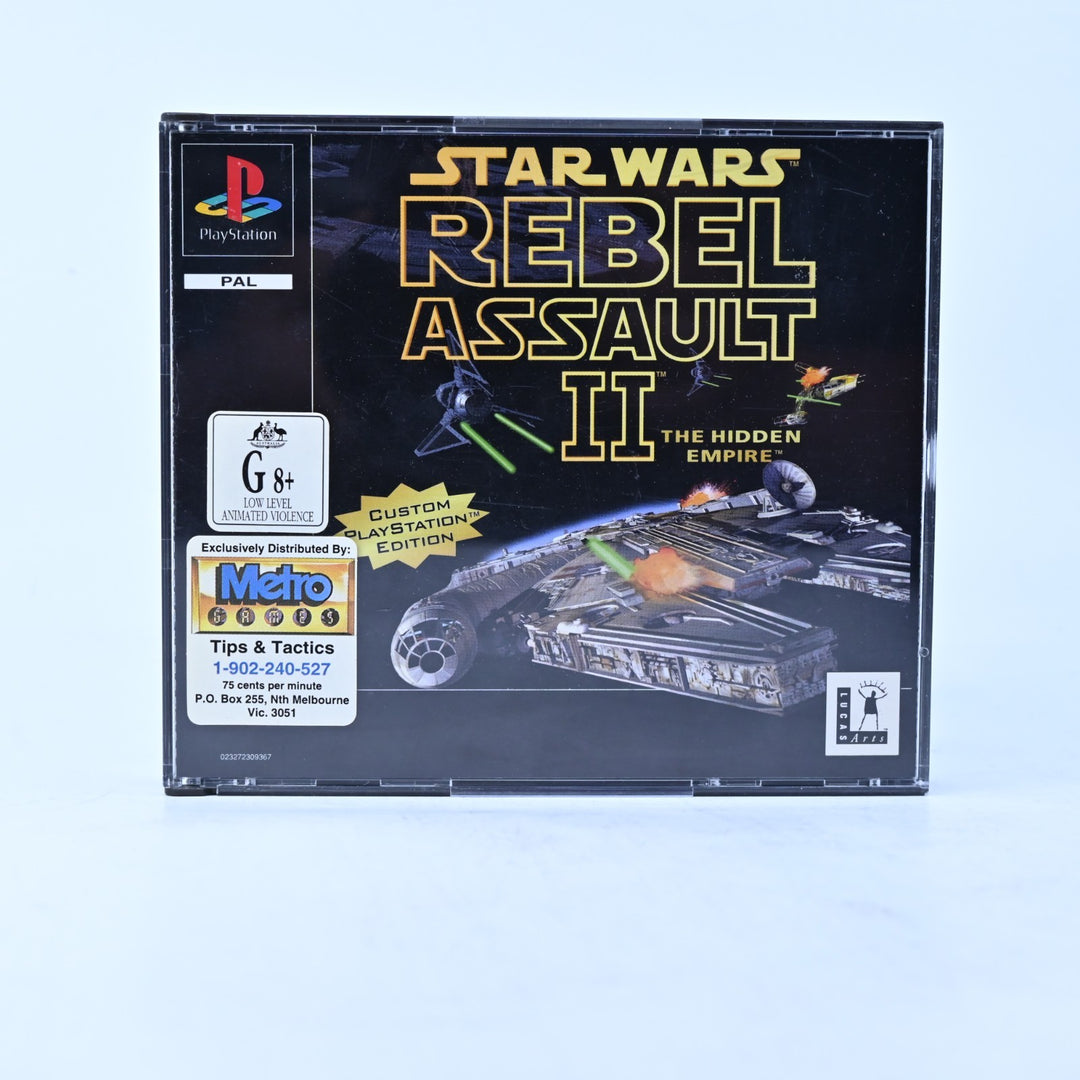 Star Wars: Rebel Assault II Hidden Empire - PS1 Game + Manual - PAL - MINT DISC!