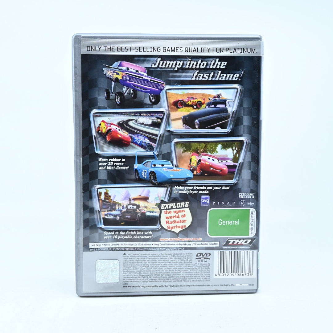 Disney Pixar Cars - Sony Playstation 2 / PS2 Game + Manual - PAL - MINT DISC!