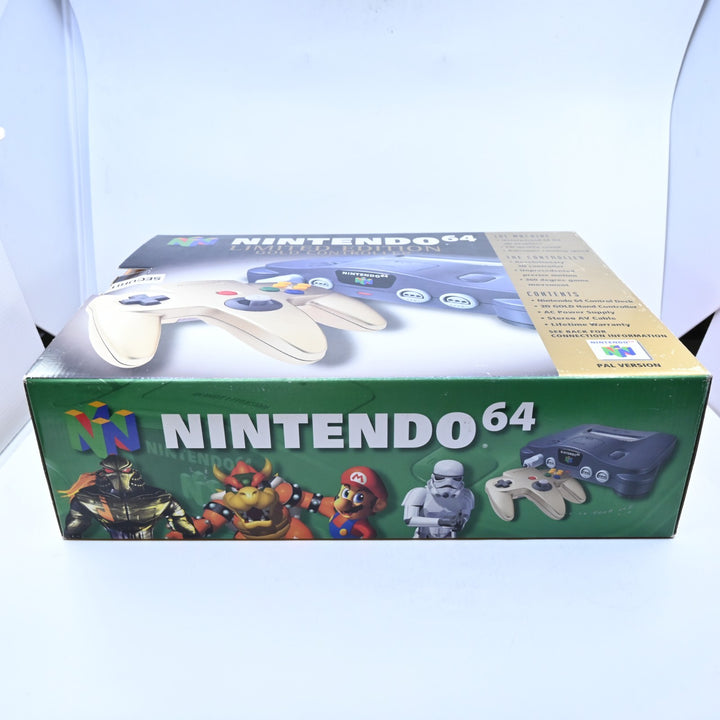 Limited Edition Gold Controller N64 / Nintendo 64 Boxed Console - PAL