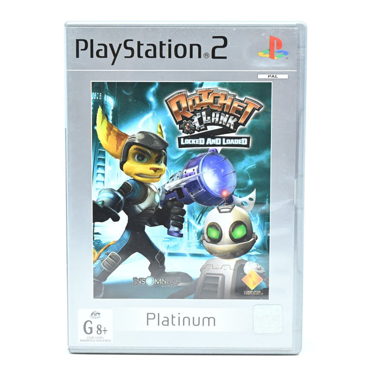 Ratchet & Clank 2: Locked and Loaded - Sony Playstation 2 / PS2 Game + Manual