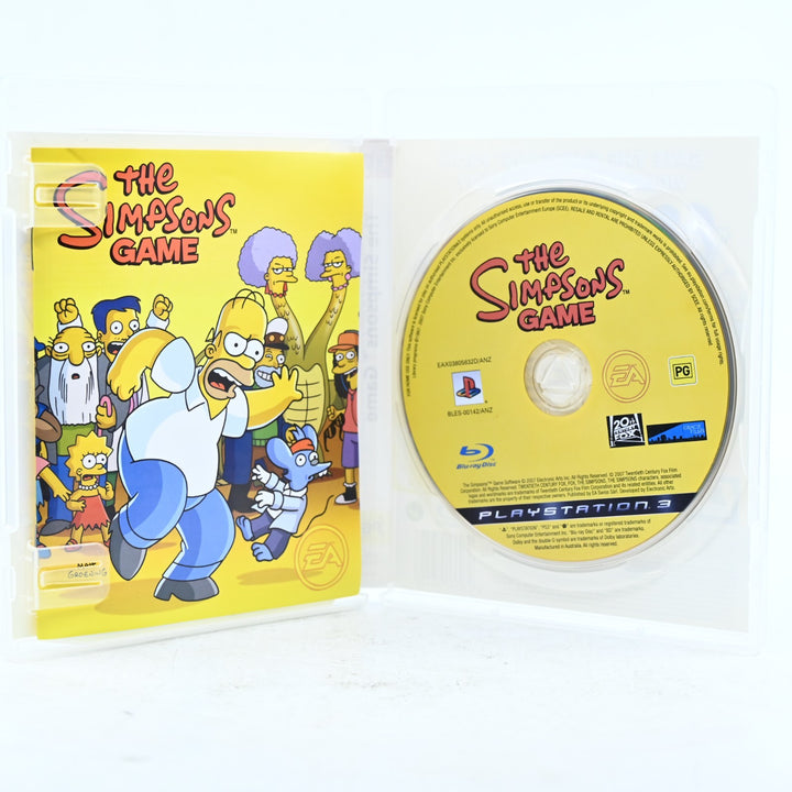 The Simpsons Game  - Sony Playstation 3 / PS3 Game + Manual - FREE POST!