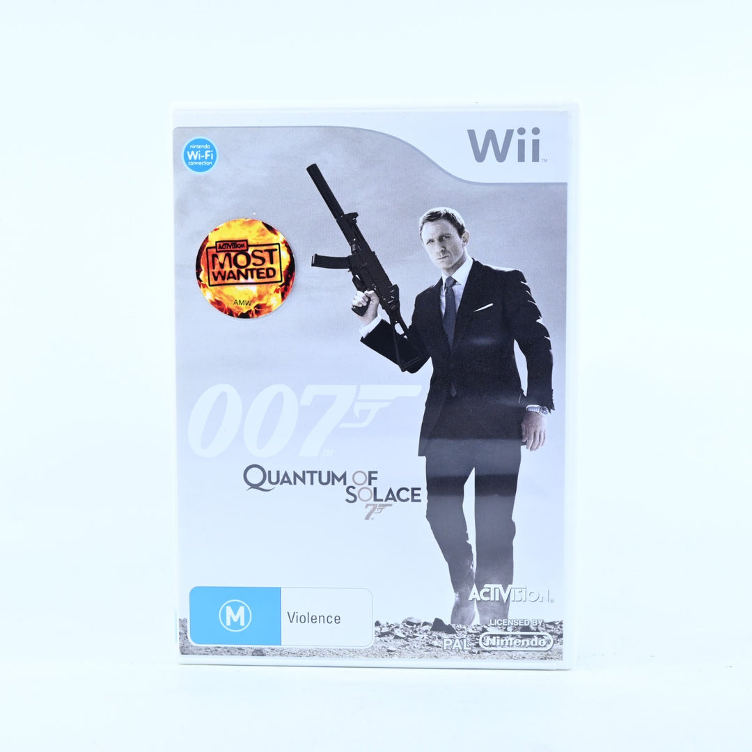 007 Quantum Of Solace - Nintendo Wii Game + Manual - PAL - MINT DISC!