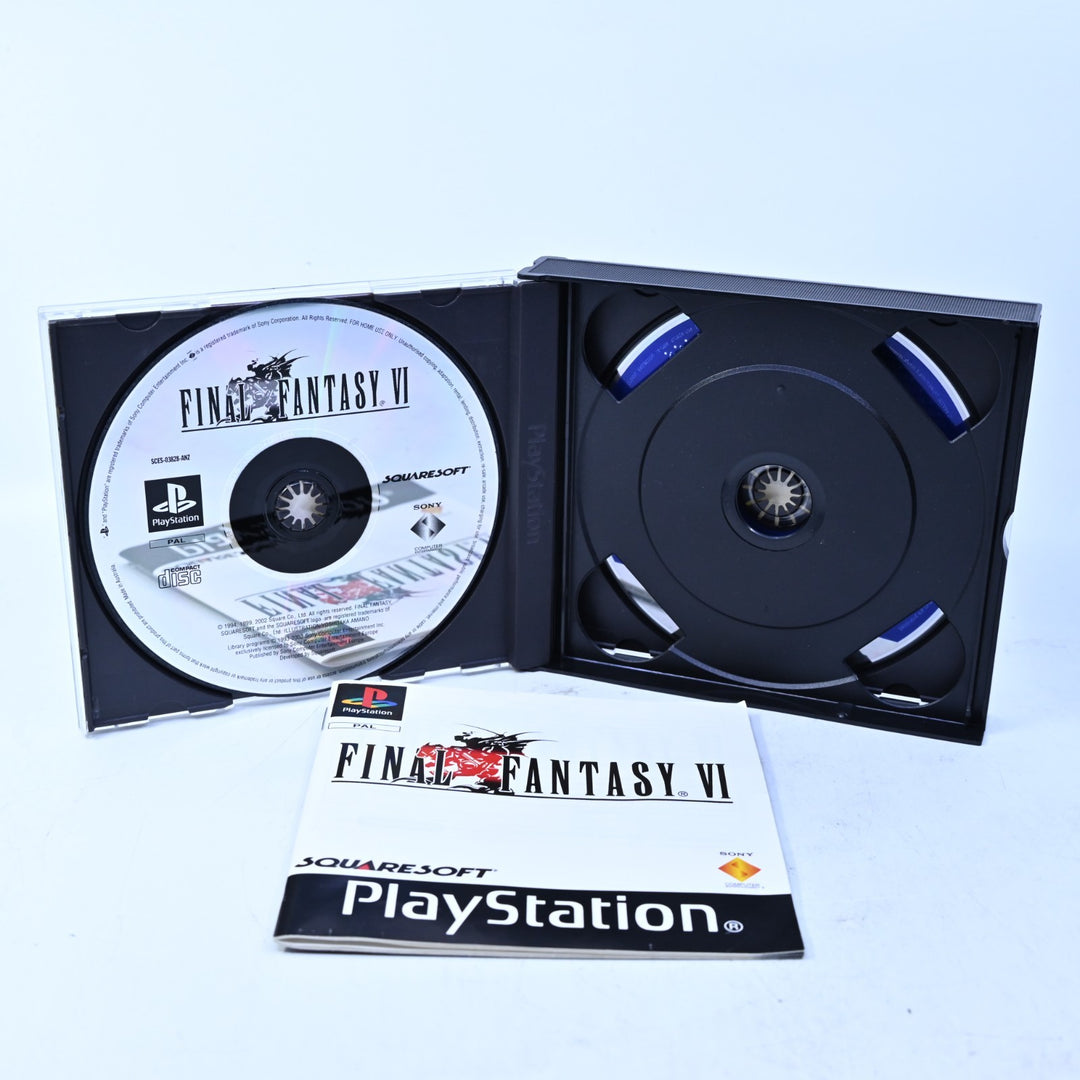 Final Fantasy VI - Sony Playstation 1 / PS1 Game + Manual - PAL - MINT DISC!