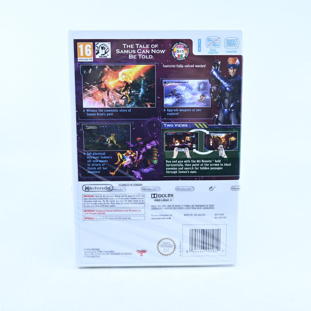 SEALED! Metroid Other M - Nintendo Wii Game + Manual - PAL
