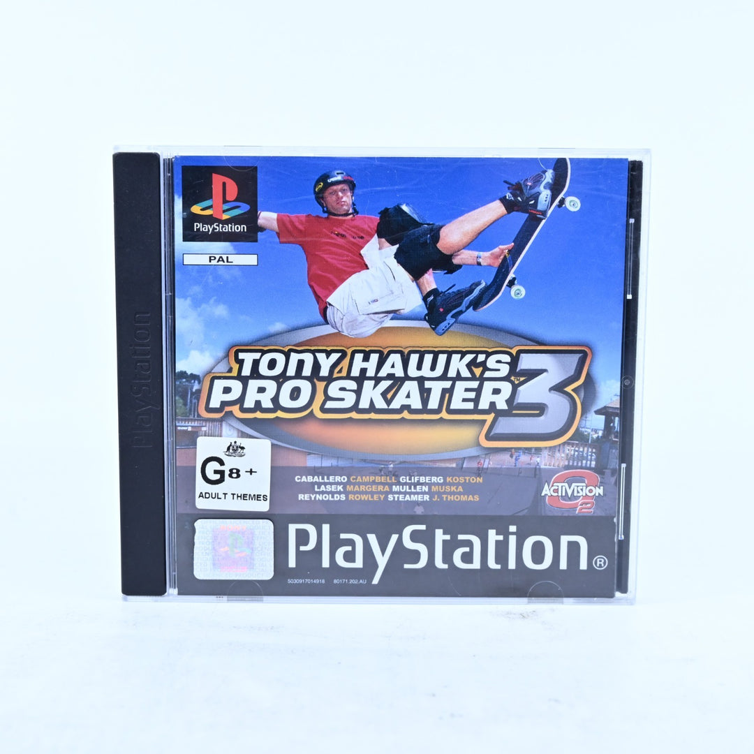 Tony Hawk's Pro Skater 3 - Sony Playstation 1 / PS1 Game + Manual - MINT DISC!