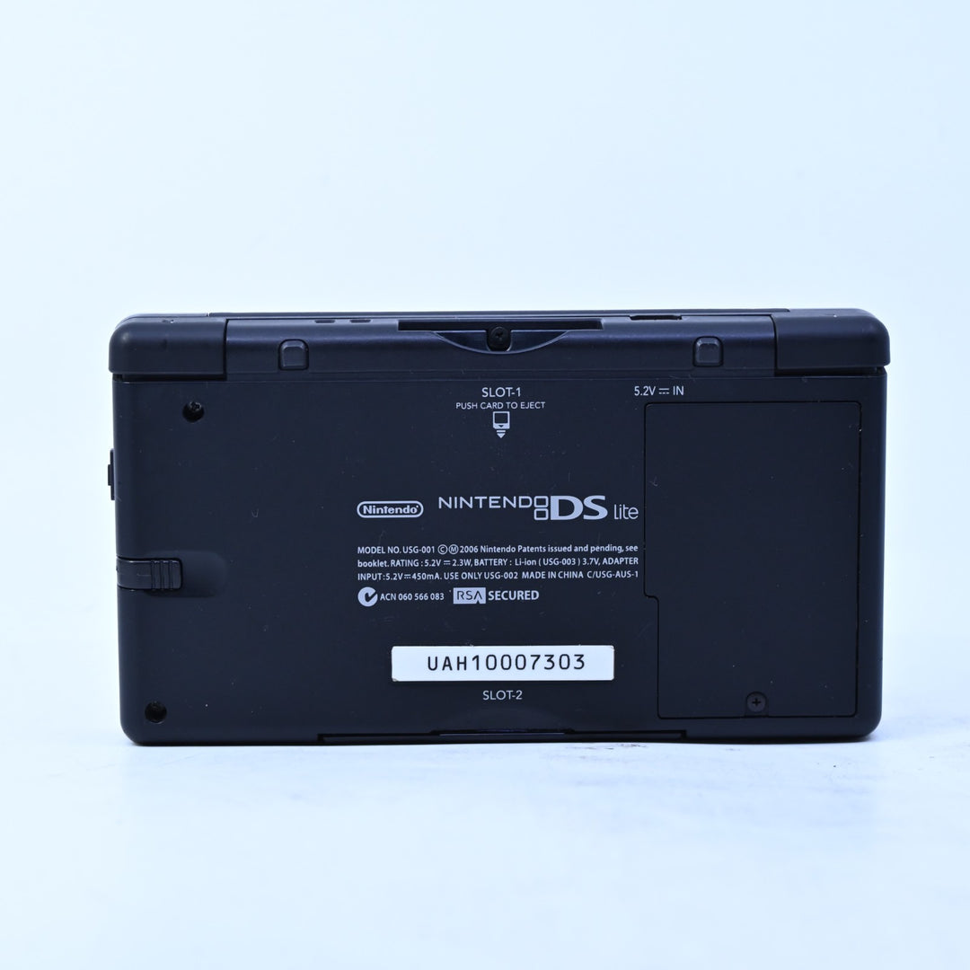 Black &amp; Crimson Red - Nintendo DS Lite Console - USG-001 - FREE POST!