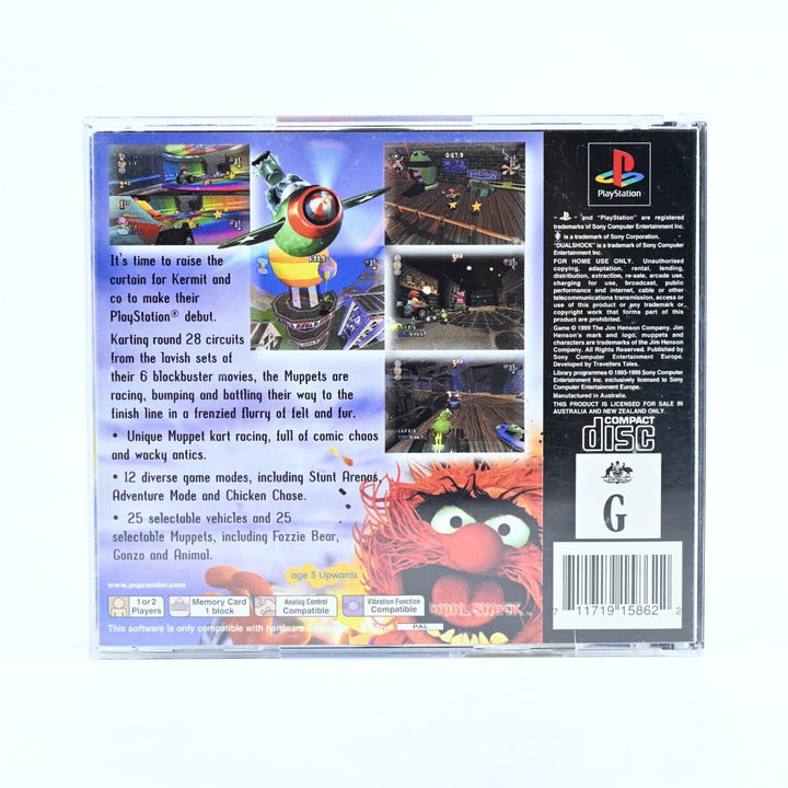 Muppet Racemania - No Manual - Sony Playstation 1 / PS1 Game - PAL - FREE POST!