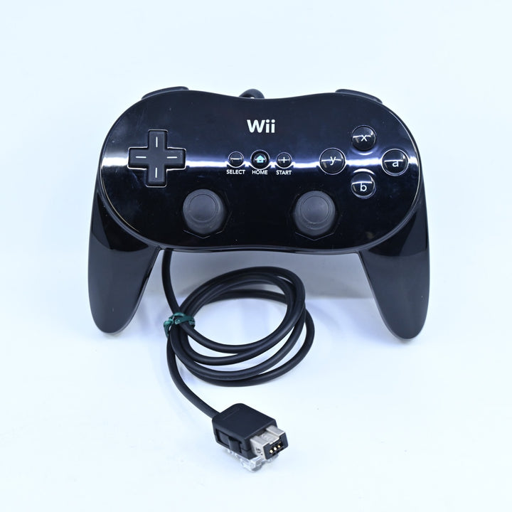 Black Wii Classic Pro Controller - Nintendo Wii Accessory - PAL - FREE POST!