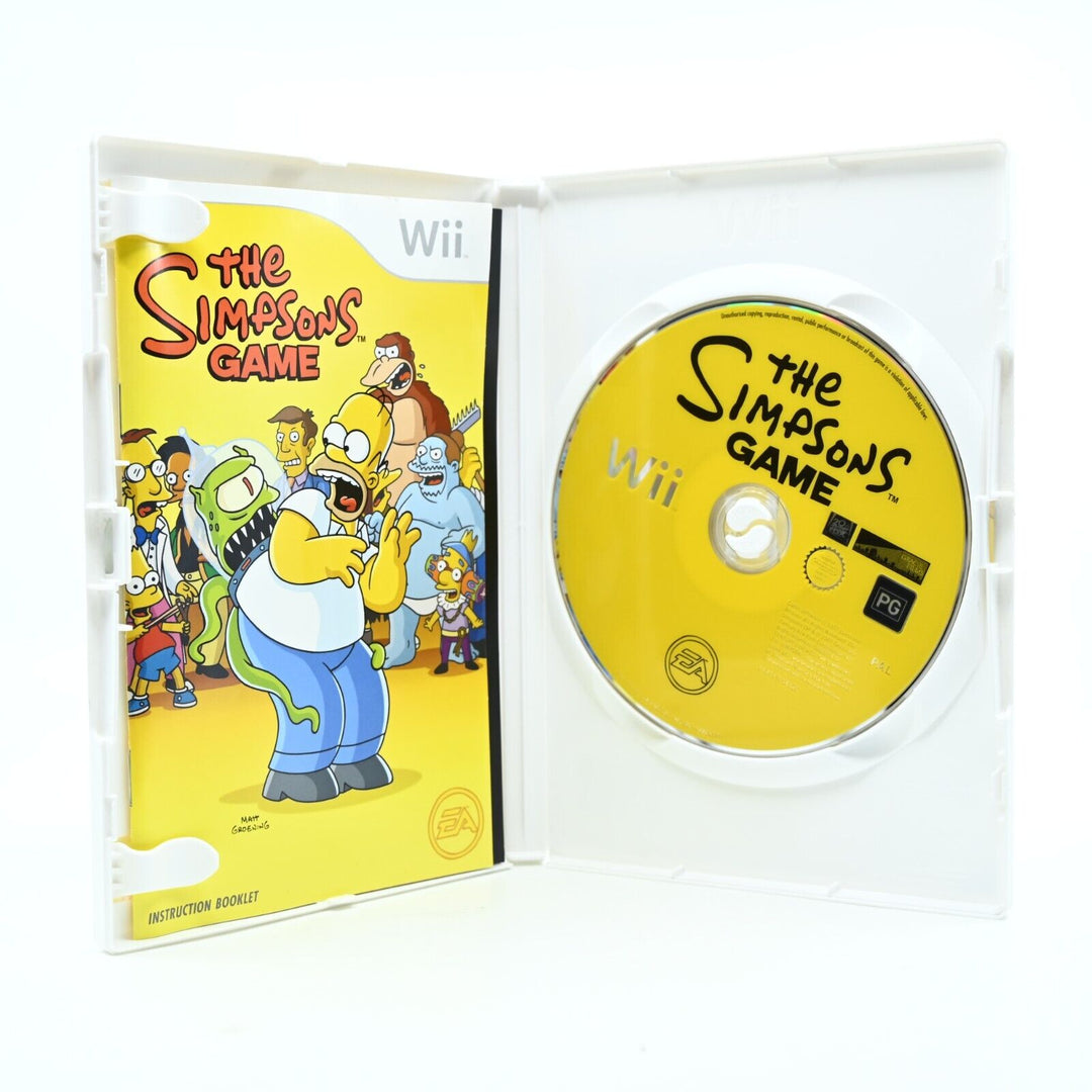 The Simpsons Game - Nintendo Wii Game + Manual - PAL - NEAR MINT DISC!