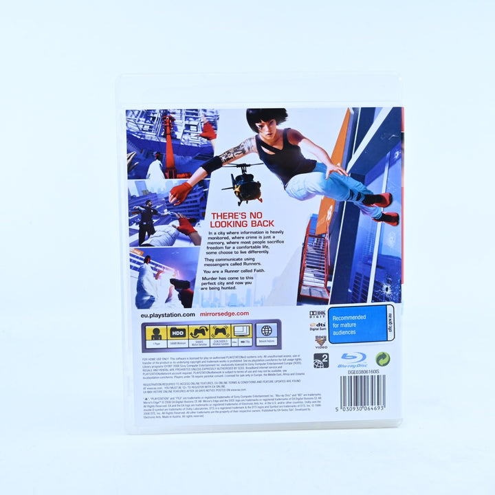 Mirror's Edge - Sony Playstation 3 / PS3 Game + Manual - MINT DISC!