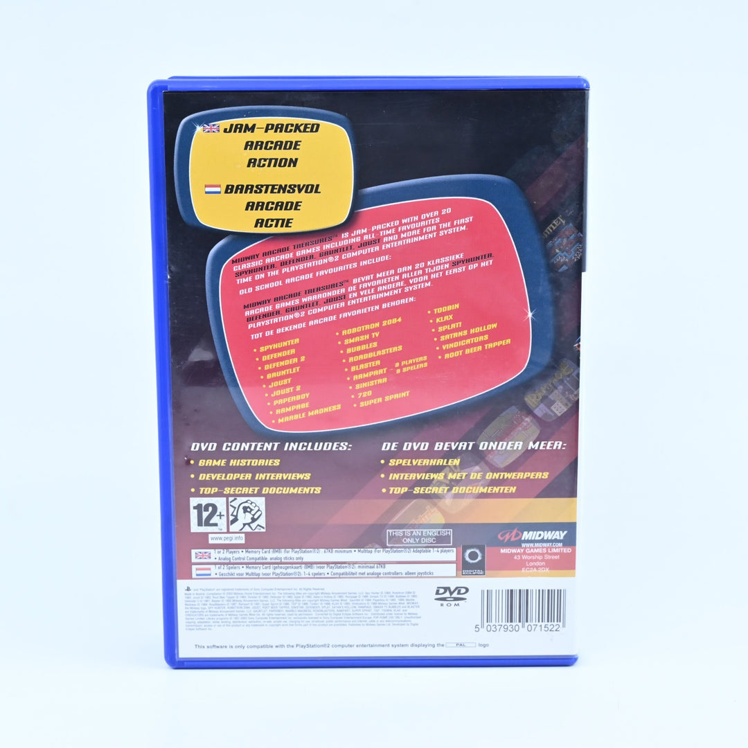 Midway Arcade Treasures - Sony Playstation 2 / PS2 Game + Manual - PAL