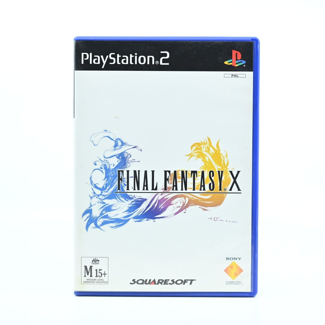 Final Fantasy X + DVD! Sony Playstation 2 / PS2 Game + Manual - PAL - MINT DISC!