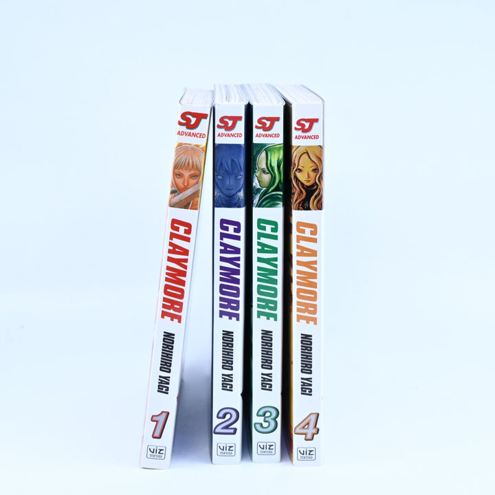 Claymore by Norihiro Yagi - Volumes 1 - 4 - Shonen Jump/Viz Media - Manga