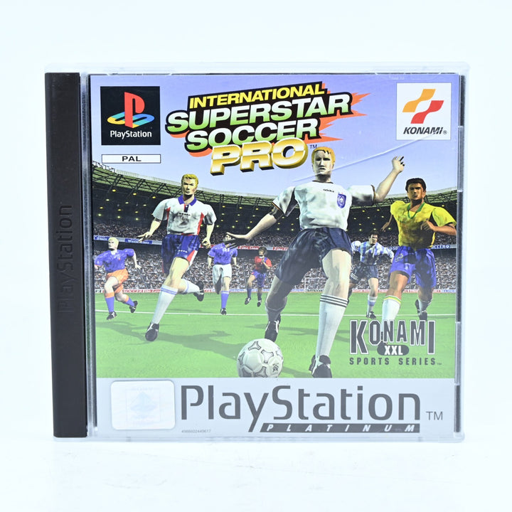 International Superstar Soccer Pro - Sony Playstation 1 / PS1 Game + Manual