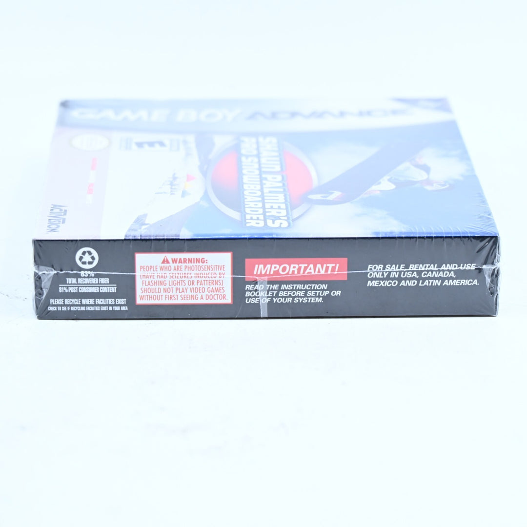 SEALED! Shaun Palmer's Pro Snowboarder - GBA Boxed Game - Region Free