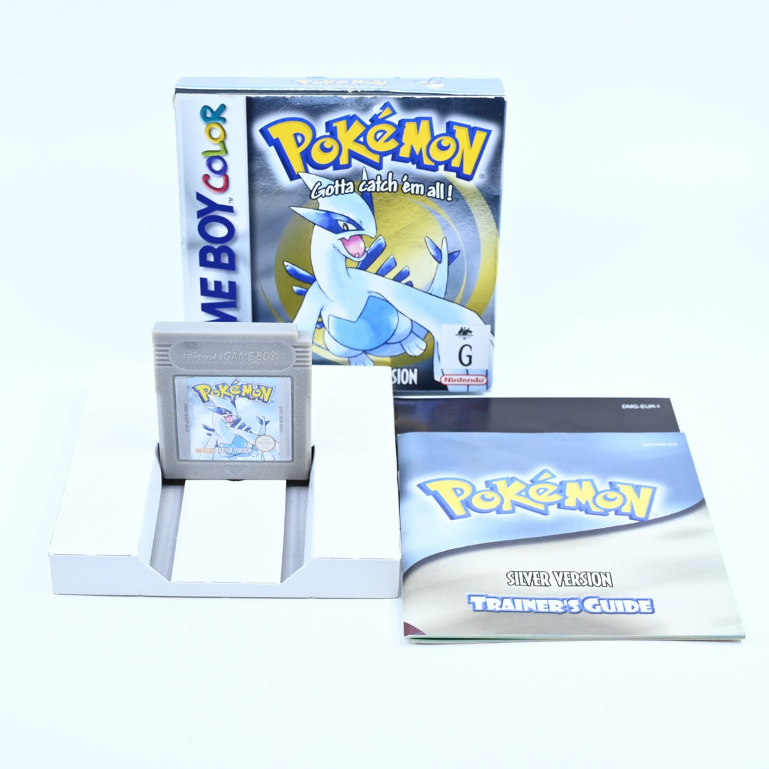 Pokemon Silver Version - Nintendo Gameboy Color Boxed Game - PAL - NEW BATTERY!
