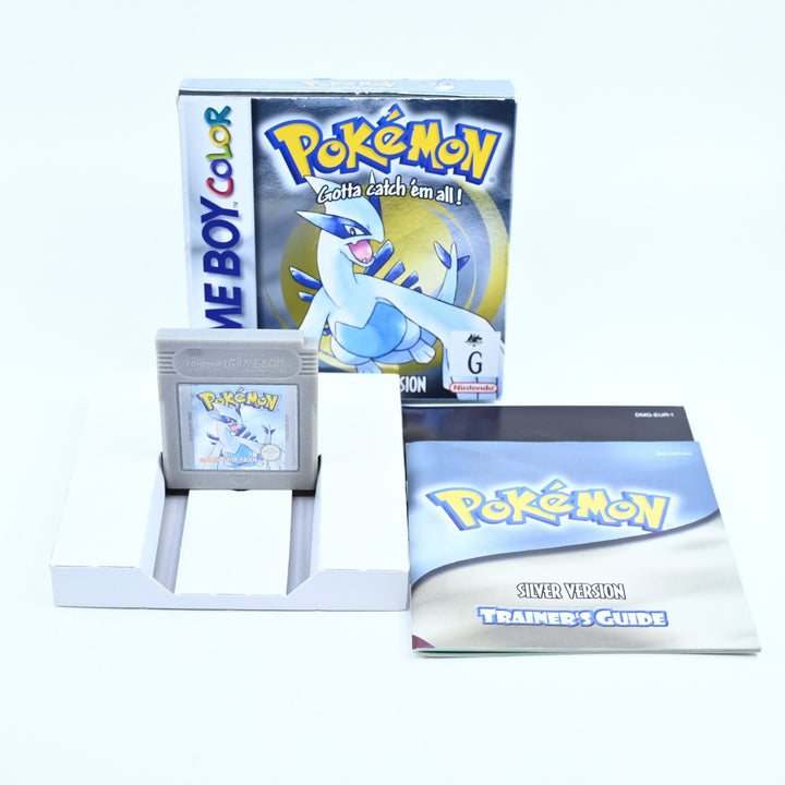 Pokemon Silver Version - Nintendo Gameboy Color Boxed Game - PAL - NEW BATTERY!